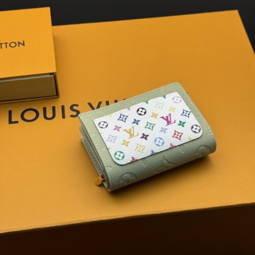 Alternative view of Louis Vuitton x Murakami Portefeuille Claire Multicolor Monogram Wallet Green Tea 11cm M13619