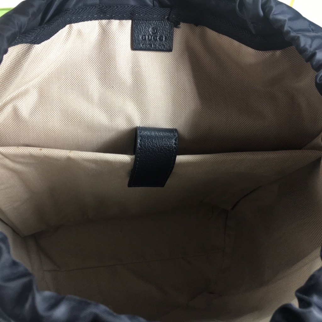 Gucci Ophidia Medium GG Supreme Canvas Backpack Beige Blue 40cm 598140 HUHAN 4079 - Image 6