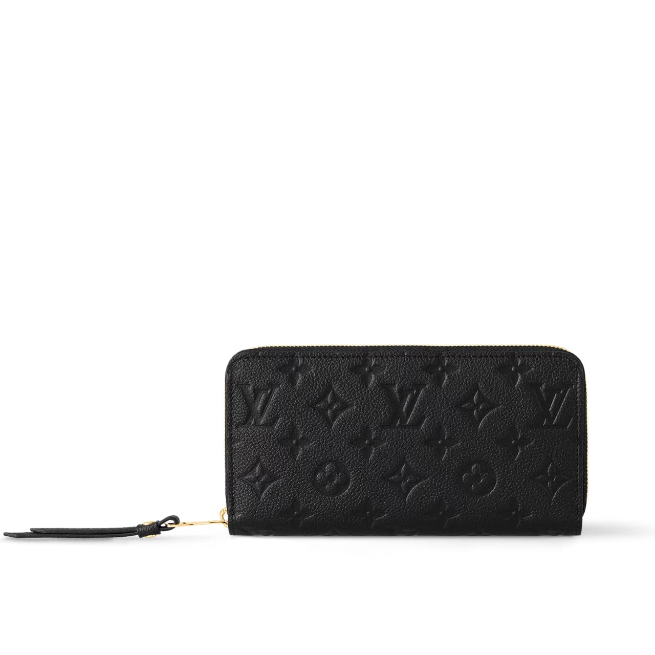 Louis Vuitton Zippy Monogram Empreinte Wallet Black 19cm M61864
