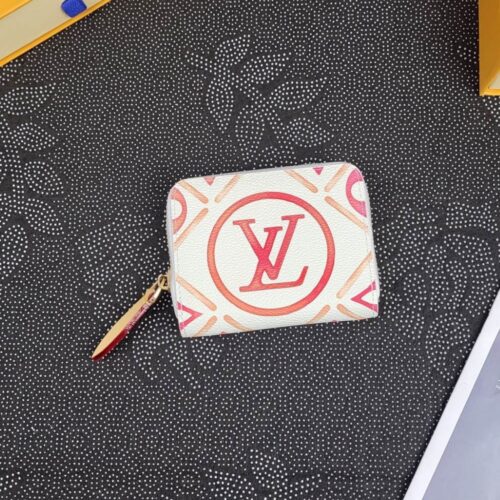 Alternative view of Louis Vuitton LV By The Pool Zippy Coin Purse Monogram Canvas Wallet Coral 11cm