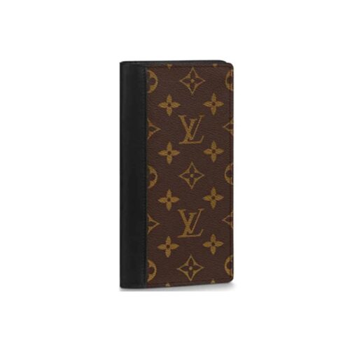 Louis Vuitton Brazza Monogram Macassar Canvas Wallet Brown 19cm M69410
