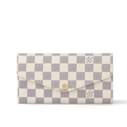Louis Vuitton Sarah Wallet Damier Azur Canvas 19cm N63208