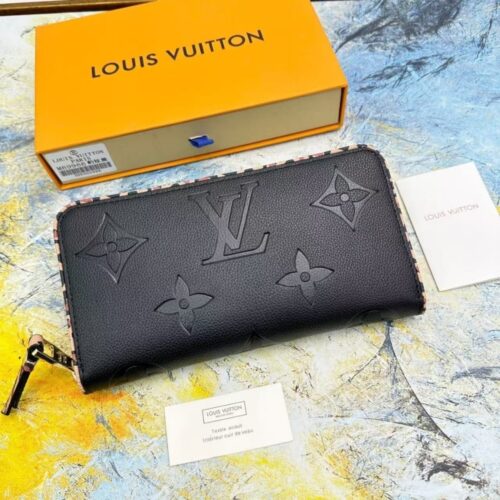 Alternative view of Louis Vuitton Zippy Wild At Heart Monogram Empreinte Giant Wallet Black 19cm M80680