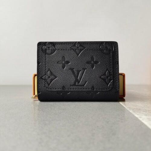 Alternative view of Louis Vuitton Cléa Monogram Empreinte Leather Wallet Black 11cm M80151