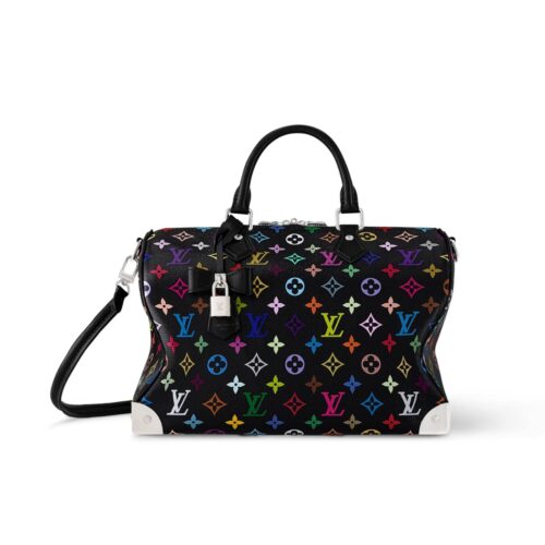 Louis Vuitton X Takashi Murakami Speedy Soft Monogram Canvas Top Handle Bag Multicolored 30cm M13257