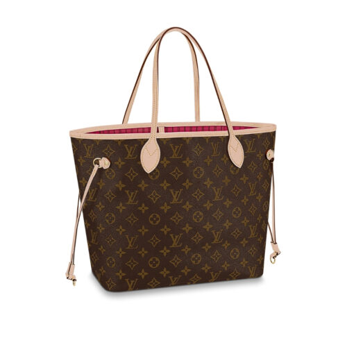 Louis Vuitton Neverfull MM Monogram Tote Bag Pivoine Pink 31Cm M41178
