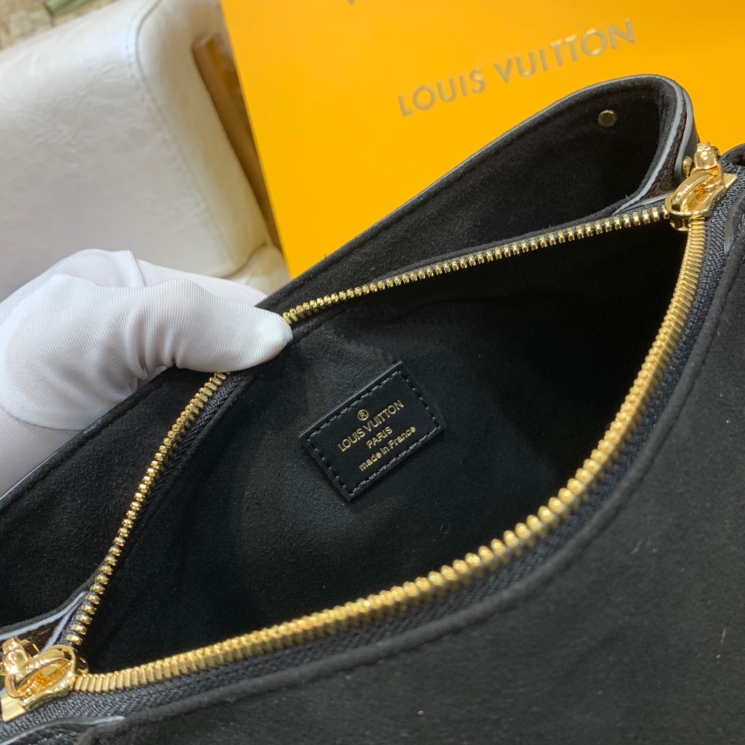 Louis Vuitton Soufflot BB Monogram Canvas Handle Bag Black 29Cm M44898 - Image 5