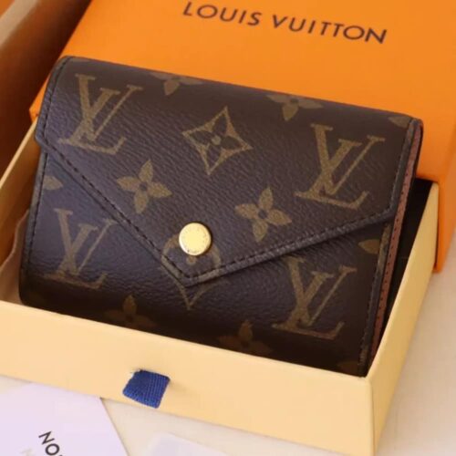 Alternative view of Louis Vuitton Victorine Monogram Canvas Wallet Rose Ballerine 12cm M62360