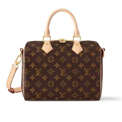 Louis Vuitton Speedy Bandoulière 25 Monogram Canvas Handle Bag Brown 25Cm M46977