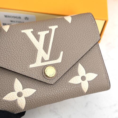 Alternative view of Louis Vuitton Victorine Monogram Empreinte Wallet Beige 12cm M81861