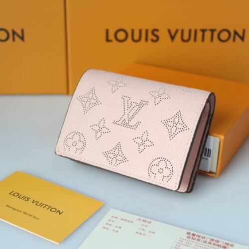Alternative view of Louis Vuitton Cléa Mahina Perforated Wallet Beige 11cm M80817