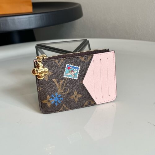 Alternative view of Louis Vuitton Romy Monogram Snowy Pearl Canvas Card Holder Wallet 12cm M15333