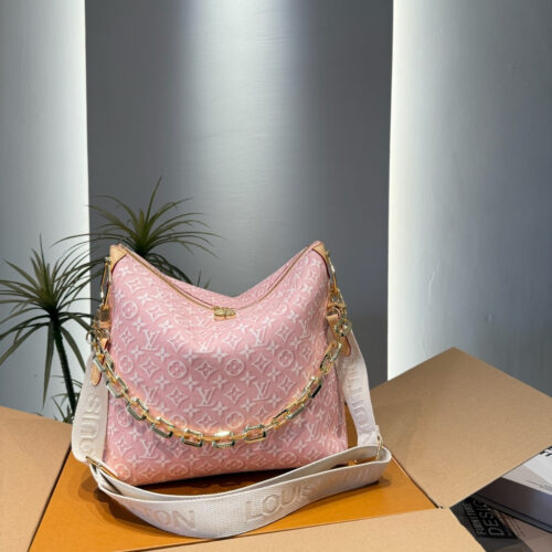 Alternative view of Louis Vuitton Coussin MM Monogram Emblème Hobo Bag Pink 30cm