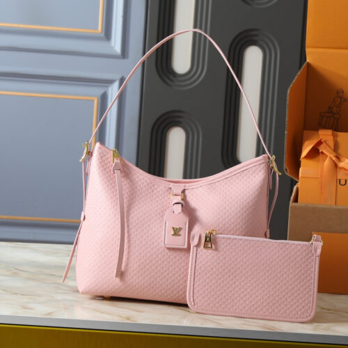 Alternative view of Louis Vuitton Carryall PM Minigram Canvas Shoulder Bag Light Bliss 29cm M28518