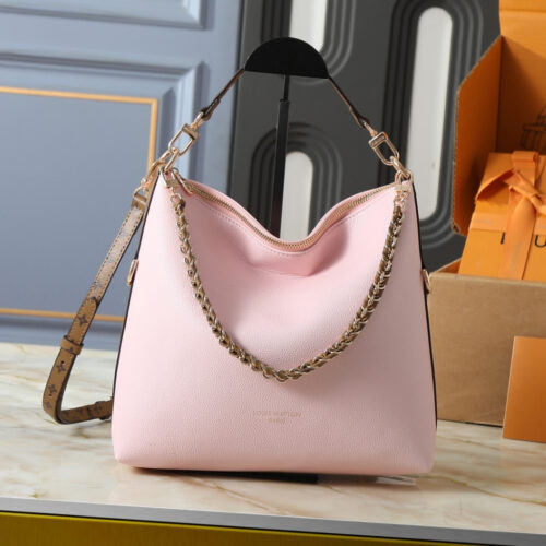 Alternative view of Louis Vuitton Multipass Medium Grained Leather Hobo Bag Petal Pink 30cm M2A063