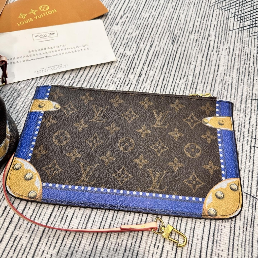 Louis Vuitton Summer Trunks Neverfull MM Monogram Canvas Tote Bag Multicolor 32cm - Image 5