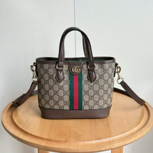 Alternative view of Gucci Ophidia Small GG Monogram Tote Bag Beige And Brown 22Cm 836848 FAE0J 9867