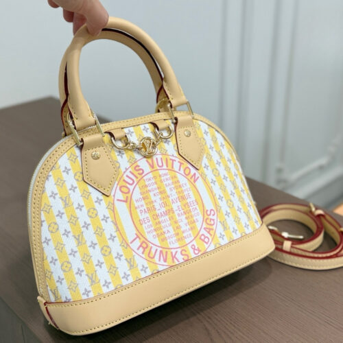 Alternative view of Louis Vuitton Alma BB Monogram Canvas Handbag Banana 24cm M28672
