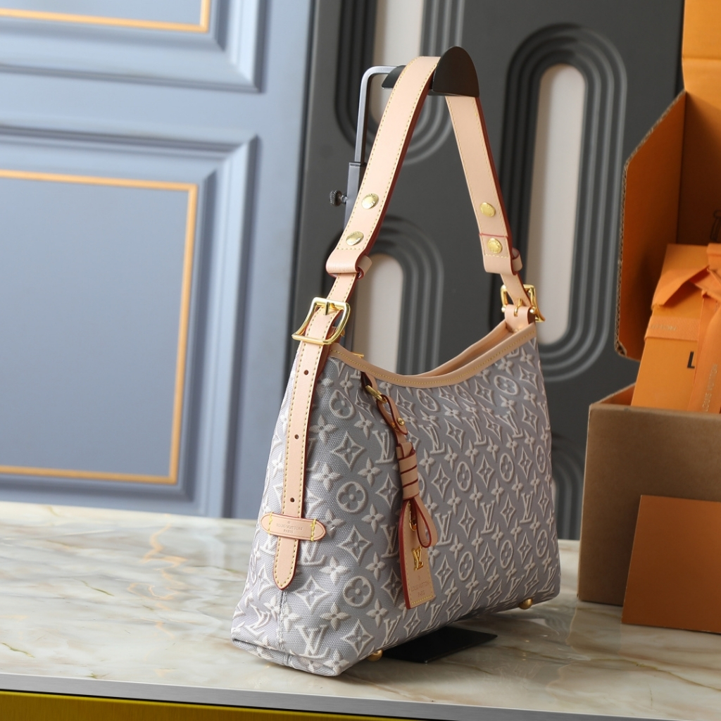 Louis Vuitton Carryall East West Monogram Emblème Shoulder Bag Gray 36cm M2A136 - Image 3