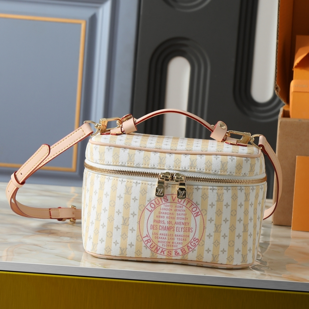 Louis Vuitton Nice Mini Monogram Canvas Handbag Banana Yellow 20cm M28702 - Image 2