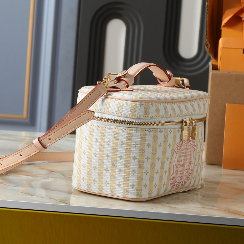 Louis Vuitton Nice Mini Monogram Canvas Handbag Banana Yellow 20cm M28702 - Image 3