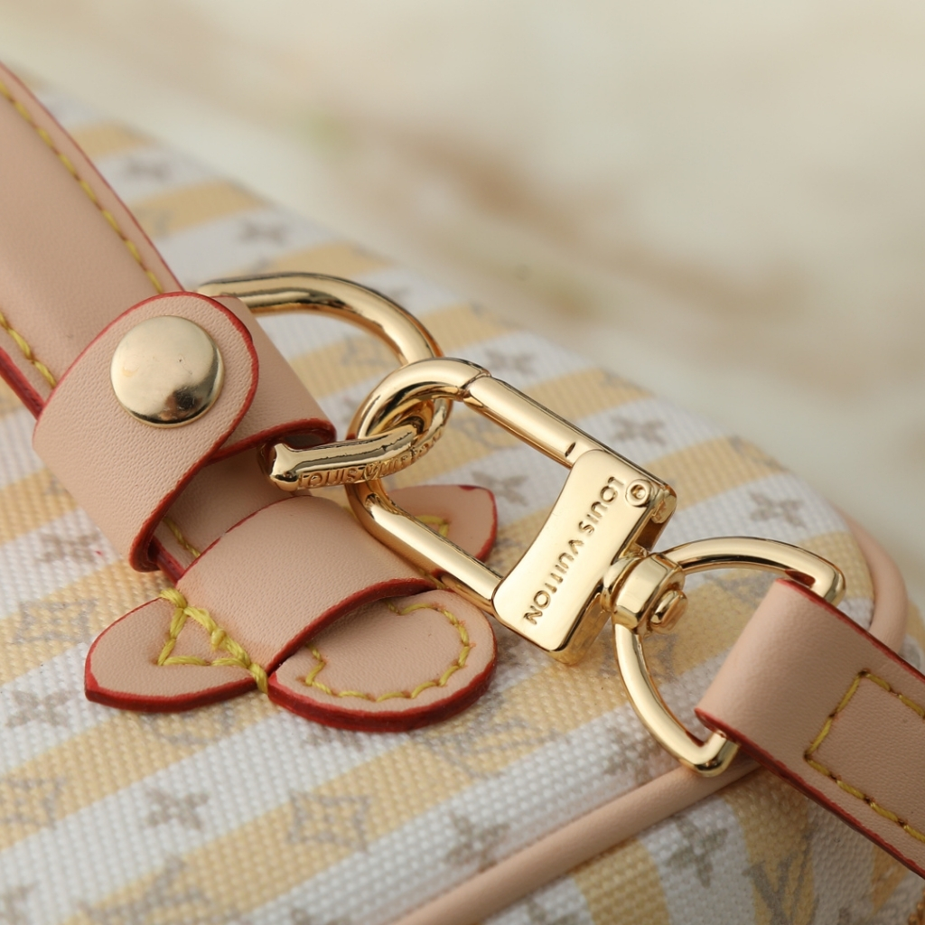 Louis Vuitton Nice Mini Monogram Canvas Handbag Banana Yellow 20cm M28702 - Image 6