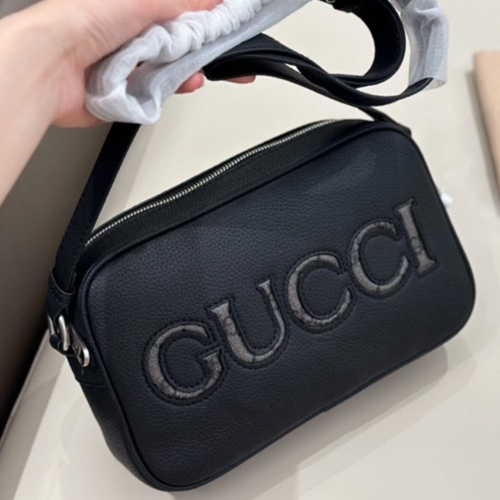 Gucci Mini Grained Leather Shoulder Bag Black 23cm 768391 AACYX 8446 - Image 4