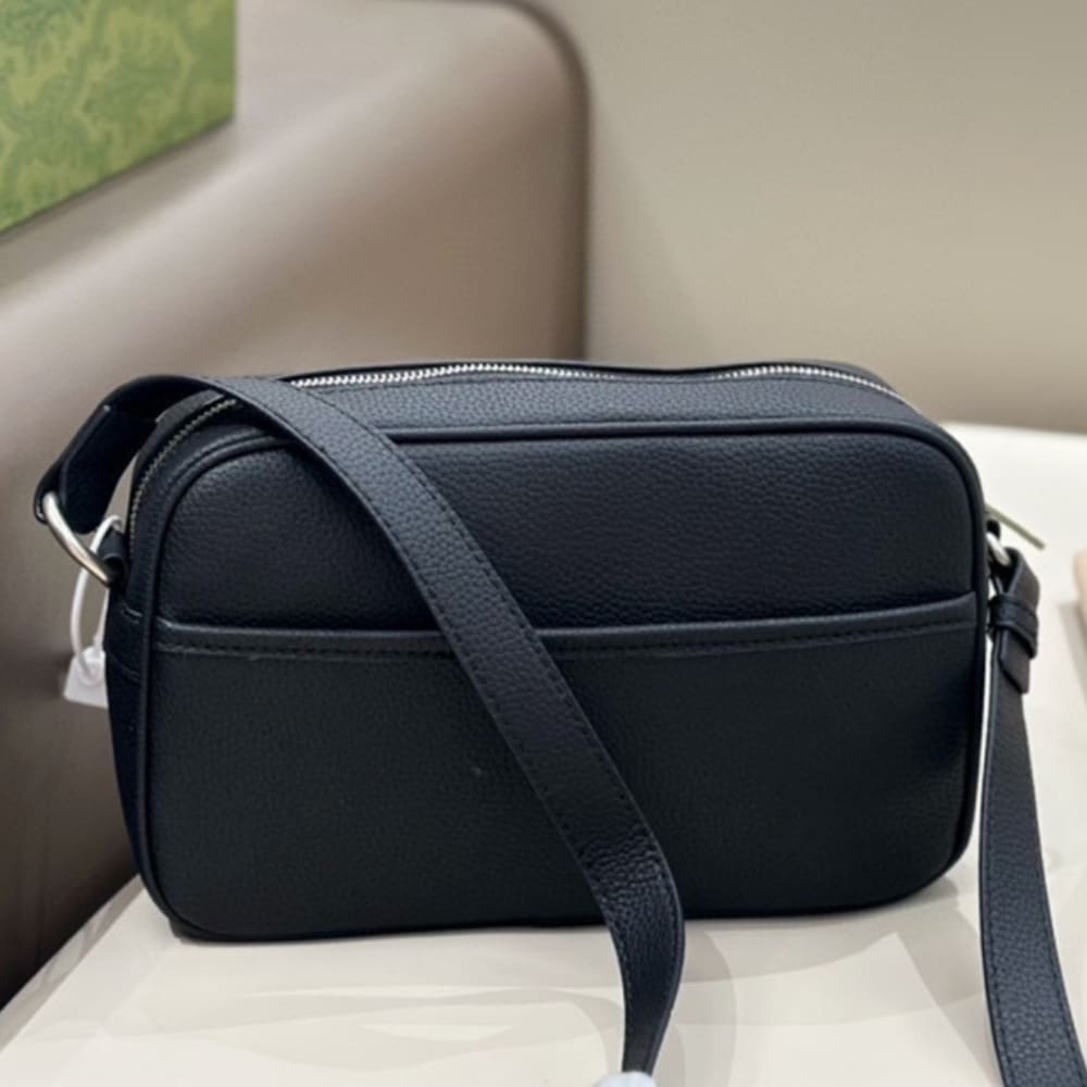 Gucci Mini Grained Leather Shoulder Bag Black 23cm 768391 AACYX 8446 - Image 5