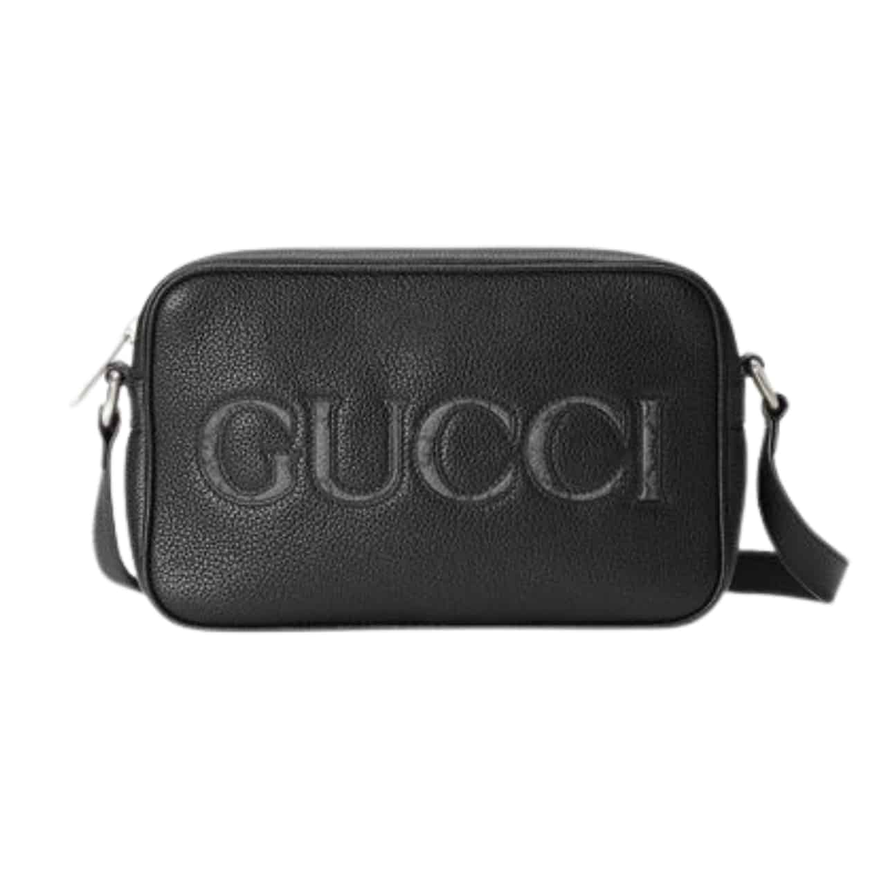 Gucci Mini Grained Leather Shoulder Bag Black 23cm 768391 AACYX 8446