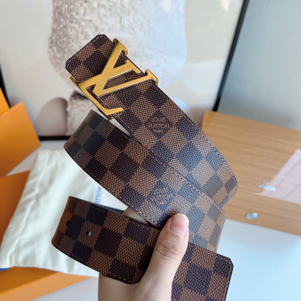 Louis Vuitton LV Iconic Reversible Damier Ebene Canvas Belt Brown 25mm M0568U - Image 2
