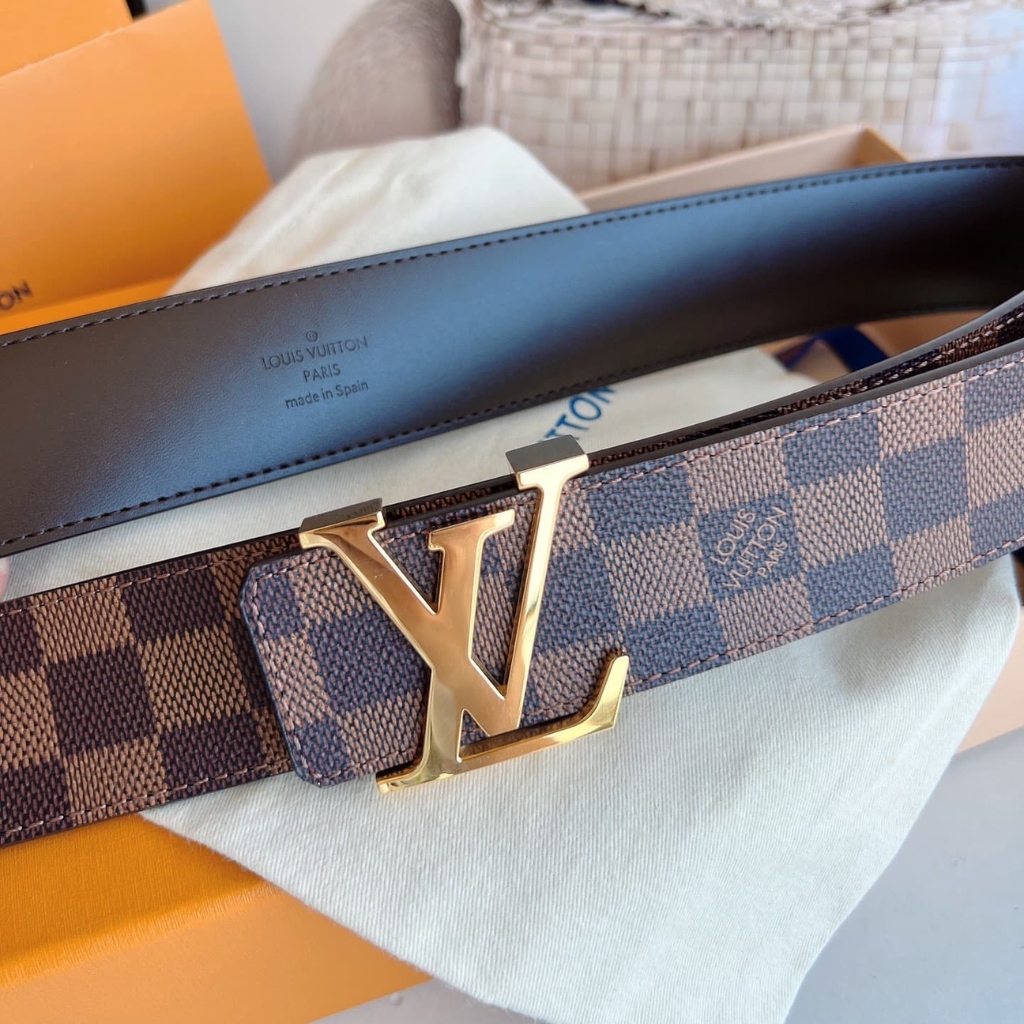 Louis Vuitton LV Iconic Reversible Damier Ebene Canvas Belt Brown 25mm M0568U - Image 7