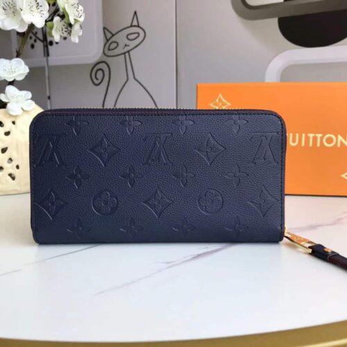 Alternative view of Louis Vuitton Zippy Monogram Empreinte Wallet Dark Blue 19cm