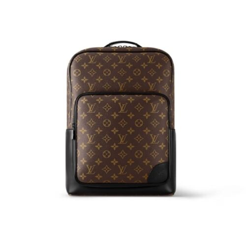 Louis Vuitton Dean Monogram Macassar Canvas Backpack Black 42Cm M45335