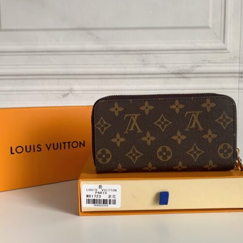 Alternative view of Louis Vuitton Long Double Zippy Monogram Canvas Wallet Brown 19cm