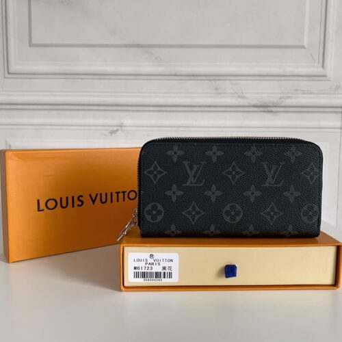 Alternative view of Louis Vuitton Long Double Zipper Wallet Monogram Black 19Cm