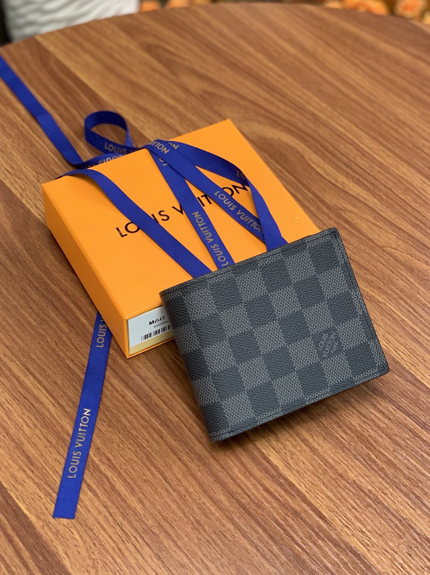Louis Vuitton Amerigo Damier Graphite Coated Canvas Wallet Black 11cm N60053 - Image 8