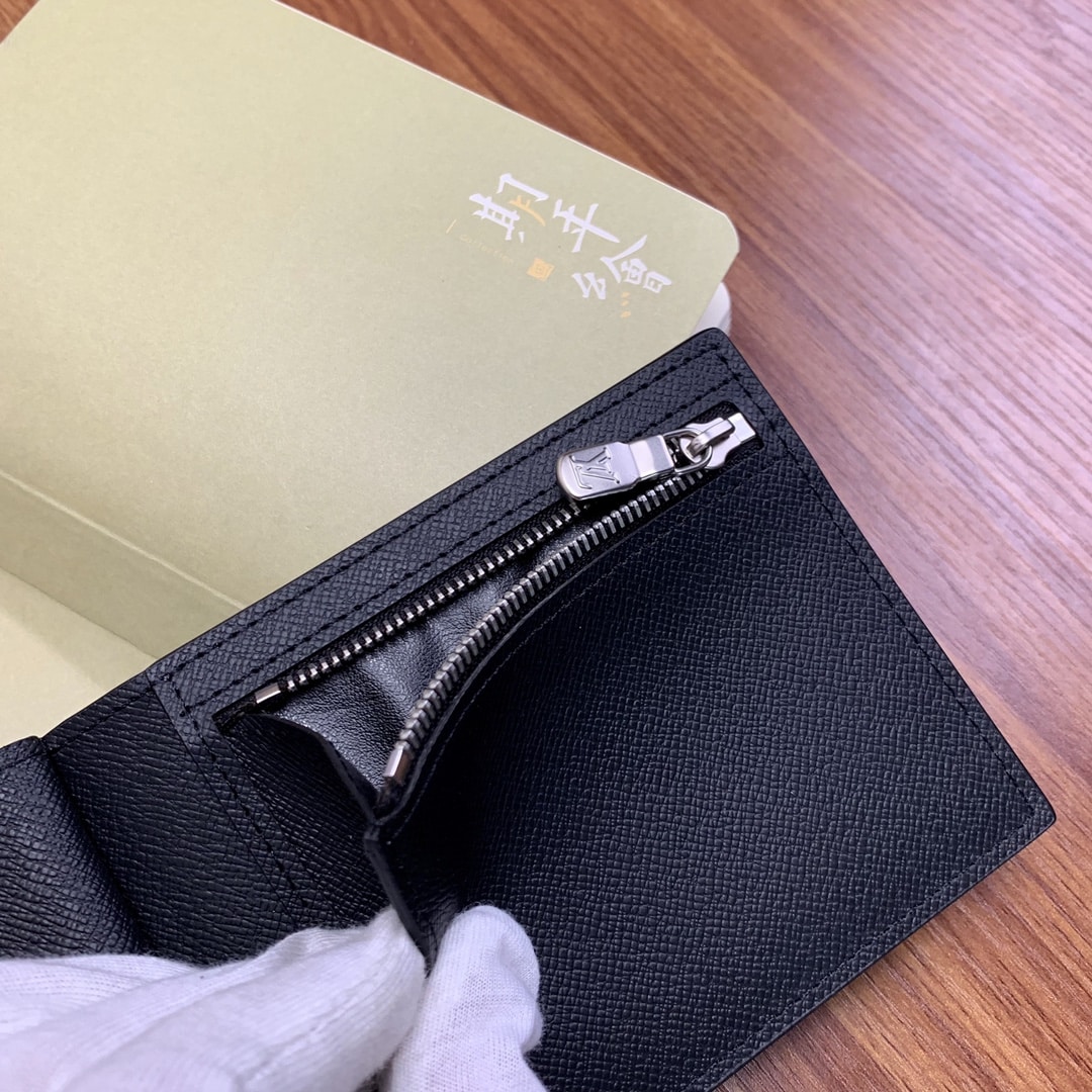 Louis Vuitton Amerigo Damier Graphite Coated Canvas Wallet Black 11cm N60053 - Image 4