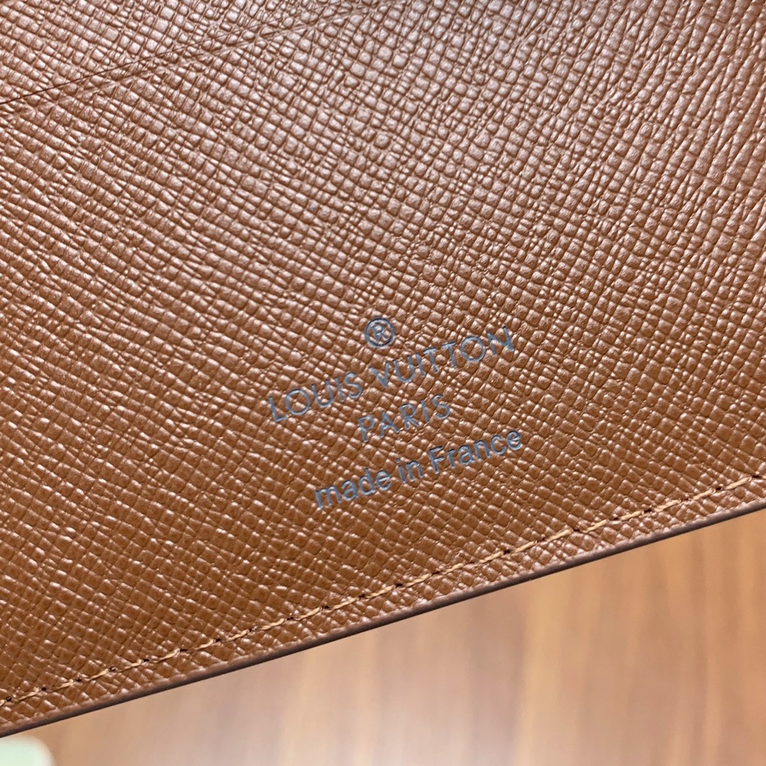Louis Vuitton Amerigo Monogram Canvas Wallet Brown 11cm N60053 - Image 7