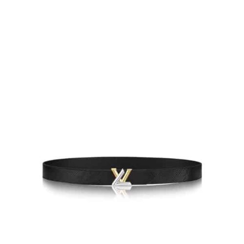 Louis Vuitton Twist Epi Leather Belt Black 30mm M9360U