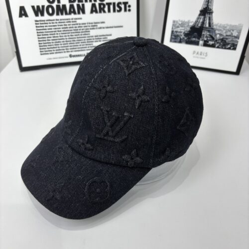 Alternative view of Louis Vuitton Monogram Denim Cap Washed Black