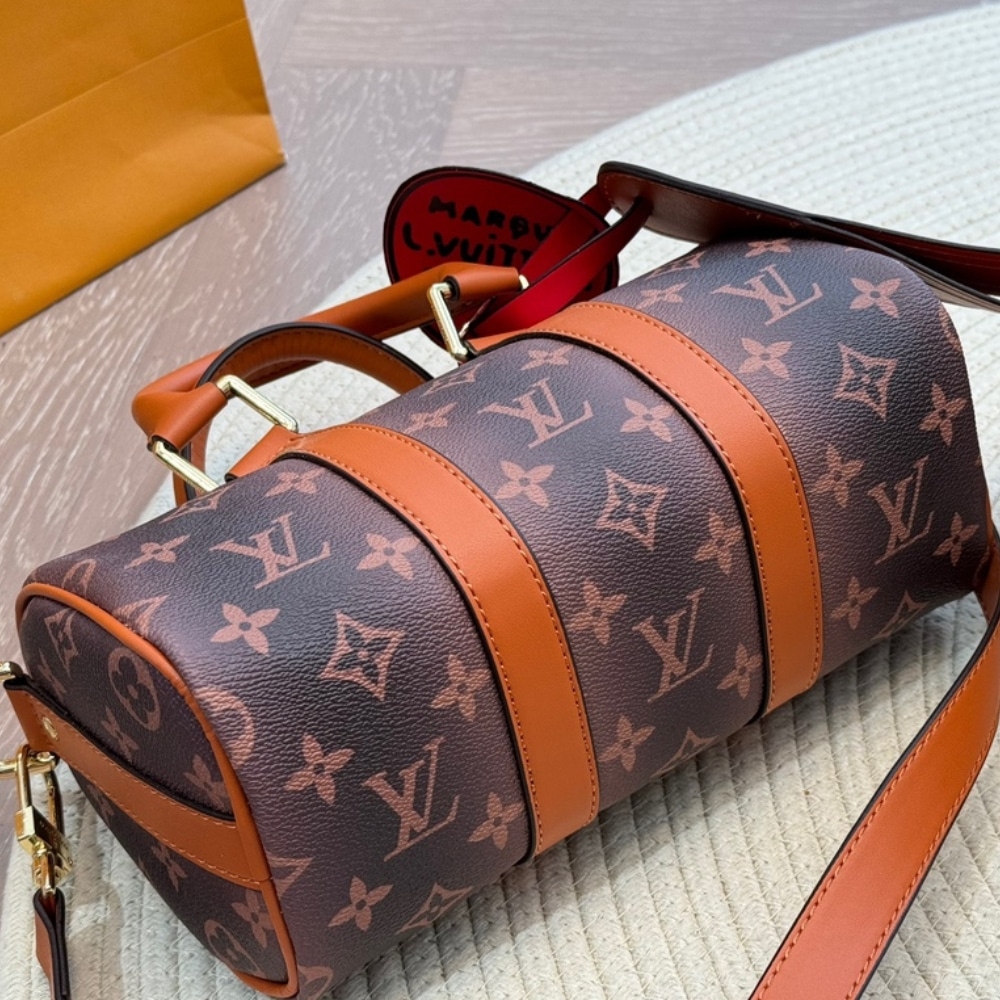 Louis Vuitton Keepall Bandoulière 25 Monogram Dust Shoulder Bag Brown 25Cm M11542 - Image 8