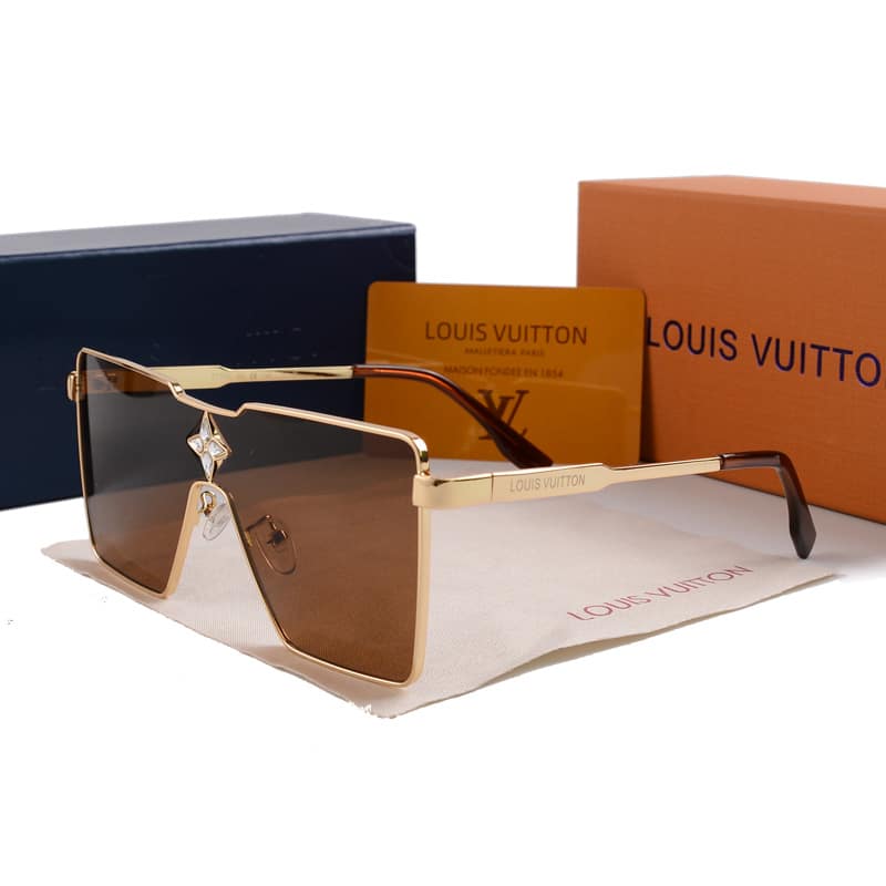 Louis Vuitton Cyclone Metal Sunglasses Gold - Image 2