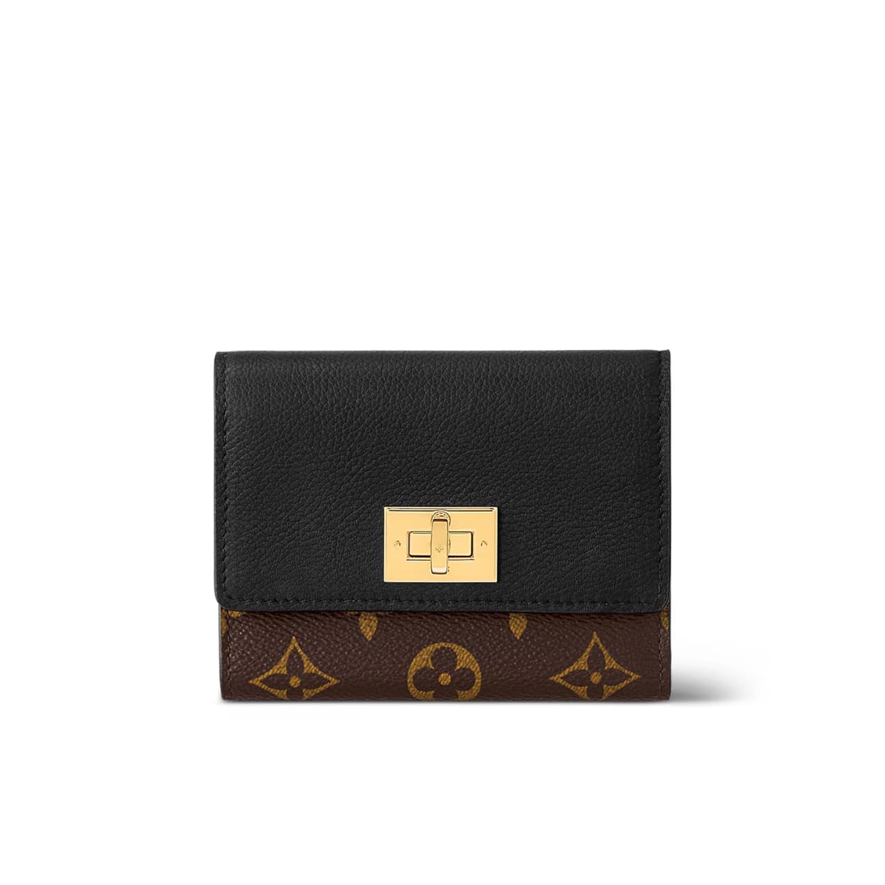 Louis Vuitton Victorine On My Side Monogram Canvas Wallet Black 12cm M82640