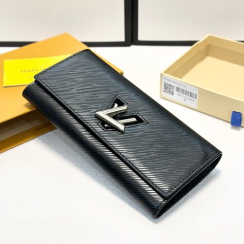 Alternative view of Louis Vuitton Twist Epi Leather Wallet Black 19cm M68309