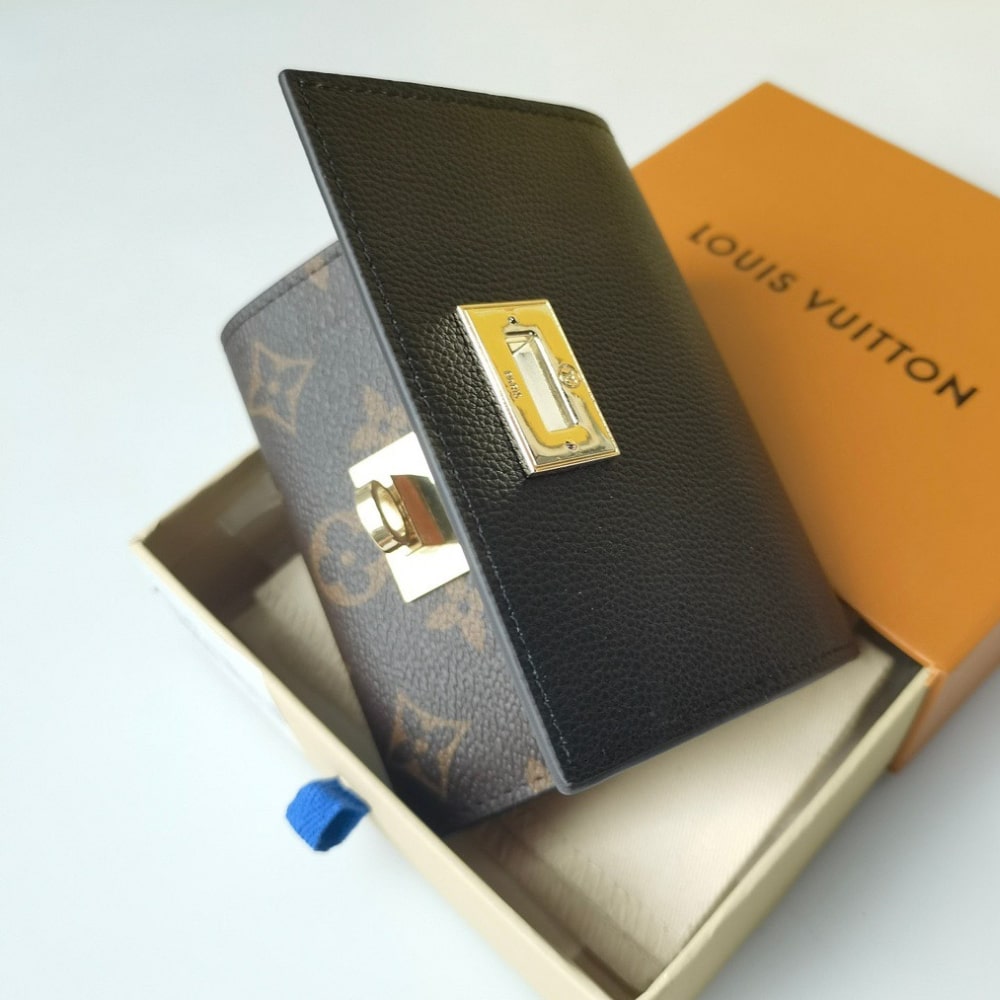 Louis Vuitton Victorine On My Side Monogram Canvas Wallet Black 12cm M82640 - Image 4