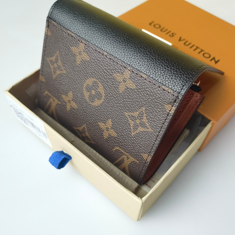 Louis Vuitton Victorine On My Side Monogram Canvas Wallet Black 12cm M82640 - Image 5