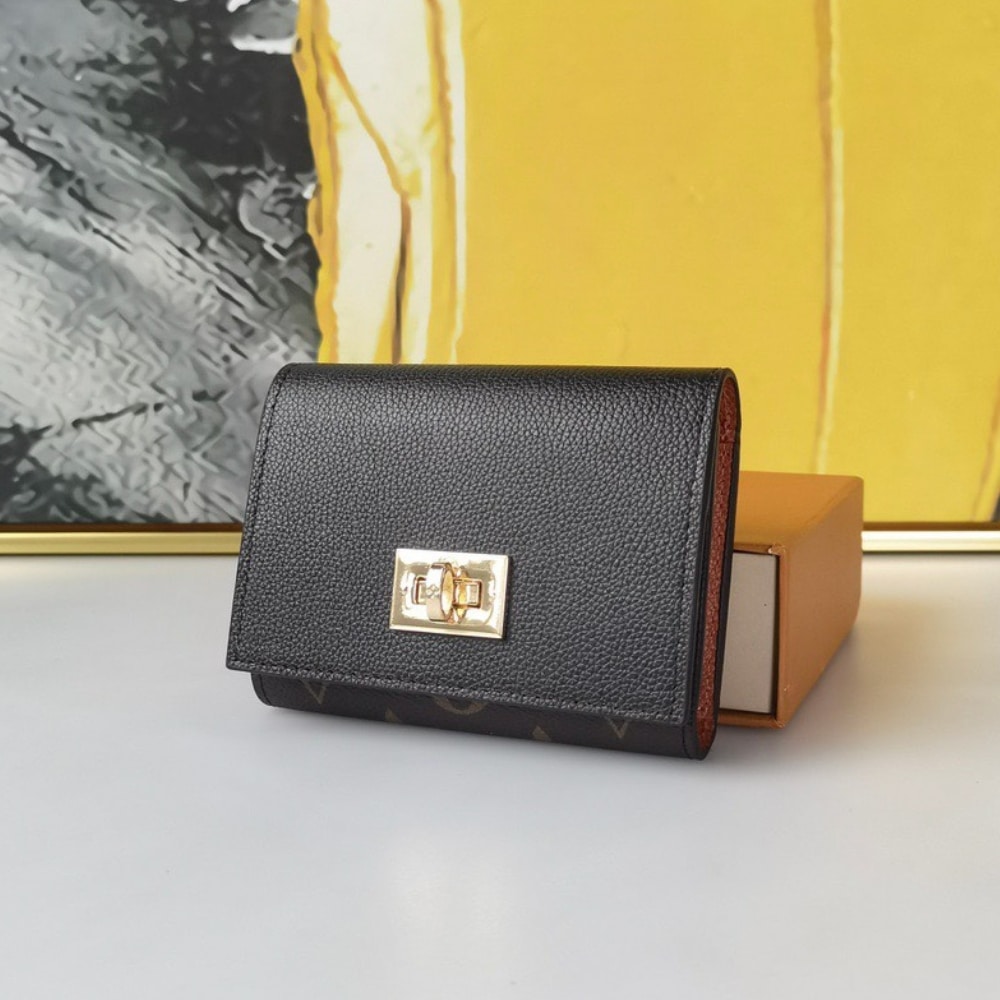 Louis Vuitton Victorine On My Side Monogram Canvas Wallet Black 12cm M82640 - Image 10