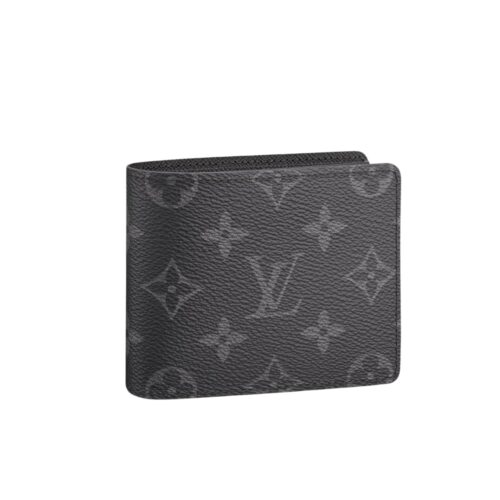 Louis Vuitton Amerigo Monogram Canvas Wallet Black 11cm N60053