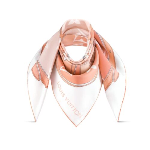 Louis Vuitton Monogram Gradient Printed Square Scarf Brume 90cm M76776