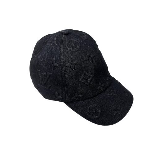 Louis Vuitton Monogram Denim Cap Washed Black